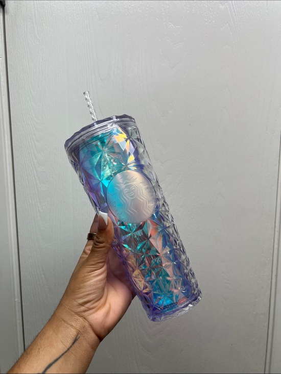 Starbucks Accessories - Iridescent Purple Prism Tumbler with Straw - Branded Logo